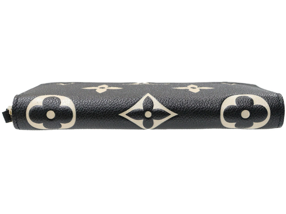 Louis Vuitton Black Monogram Long Beige Wallet Leather Bicolor Zippy Empreinte - Picture 5 of 10